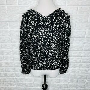 BB DAKOTA by Steve Madden NWT Sittin’ Kitty Animal Print Hoodie Sweatshirt M